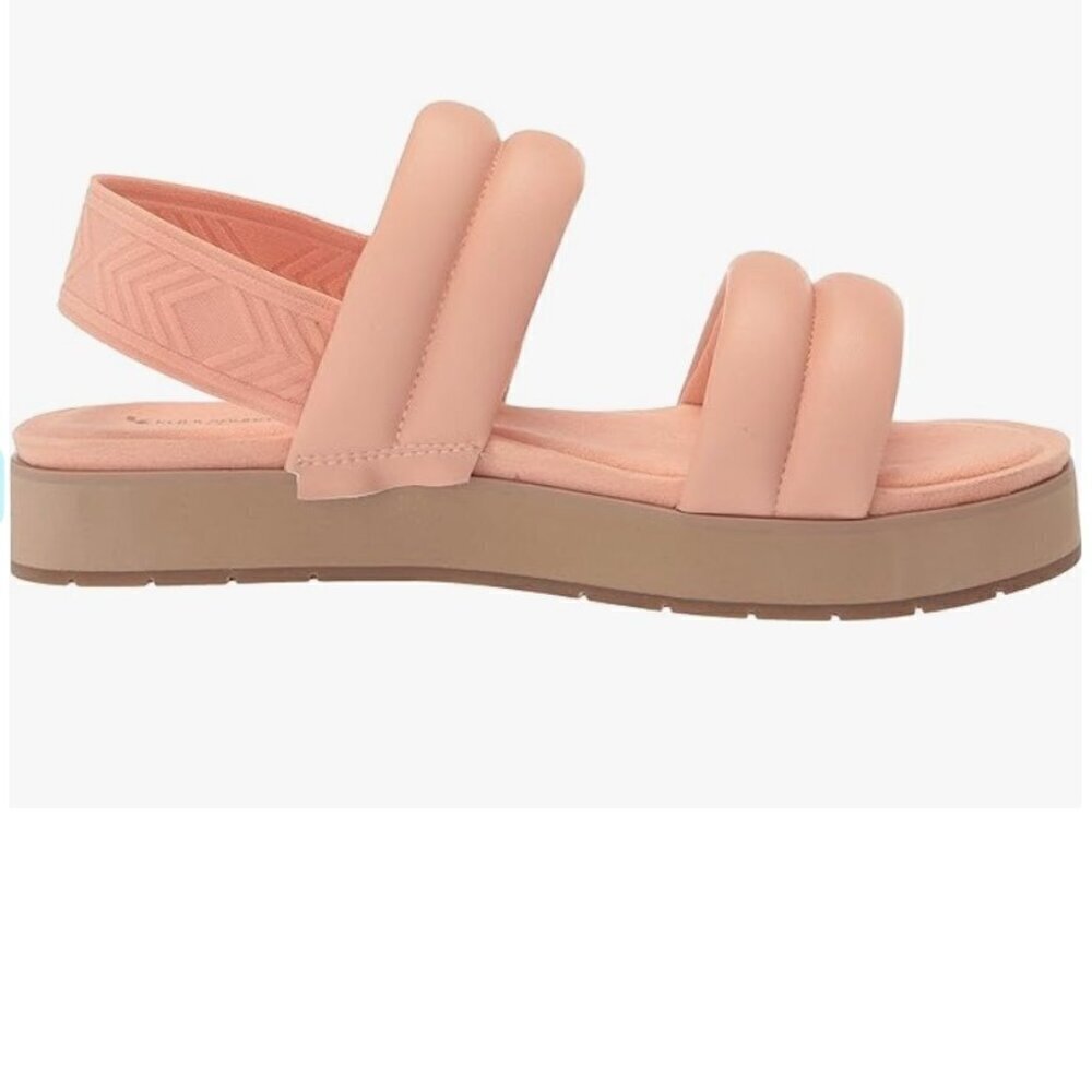 UGG's KOOLABURRA Anida Sandal in Almost Apricot with Tan platform & soles US8